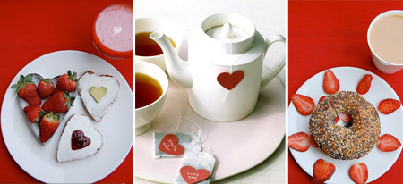 Сервировка стола в День Святого Валентина: Романтика утра