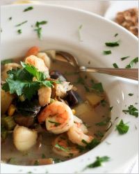 Марокканский суп из морепродуктов