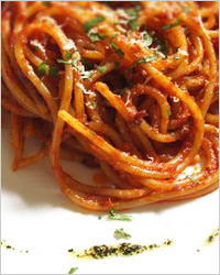 Спагетти водка