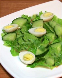 Восточный зелёный салат