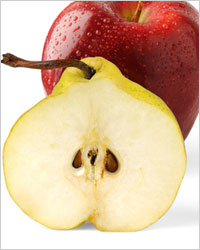 яблоко и груша