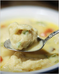 Картофельный суп с клёцками (белорусская кухня)