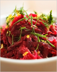 Салат из свёклы с овощами «Рубиновый»