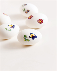 Пасхальные яйца, украшенные в стиле декупаж