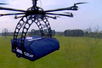 Вертолёт, доставляющий пиццу – почти реальность