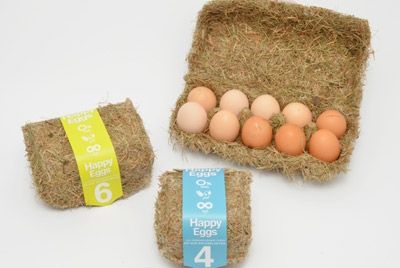 Упаковка для яиц из сена