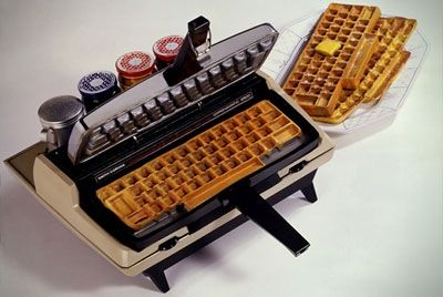 Вафельница в виде клавиатуры