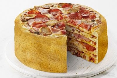 Многослойный пицца-торт