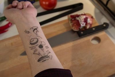 Татуировки с кулинарными рецептами