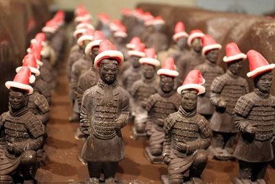 В Китае появилась шоколадная Терракотовая армия