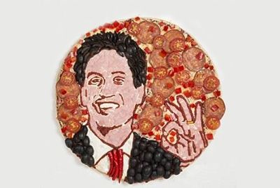 Портреты политиков на пицце