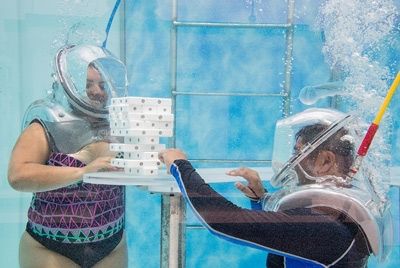 Подводный кислородный бар в Мексике