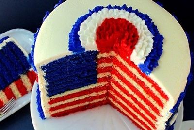Торт в честь флага США