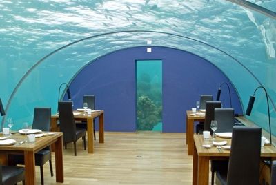 На Мальдивах построен самый большой подводный ресторан