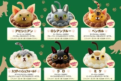Серия тортов, посвященных разным породам кошек