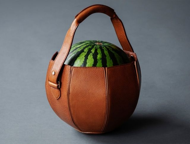 Японская компания представила кожаную сумку для арбуза