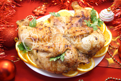 Курица в духовке «Новогодняя»