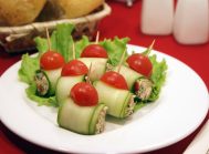 Рулетики из огурцов с начинкой