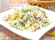 Крабовый салат с капустой