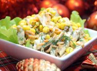 Салат с мясом «Огонёк»