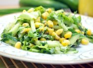 Салат с огурцом и кукурузой «Лаура»