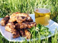 Куриные горлышки на углях