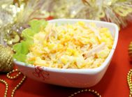 Салат с ананасами «Лис»