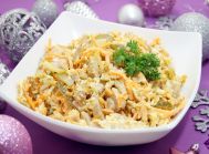 Салат с копченой курицей «Новогодний вечер»