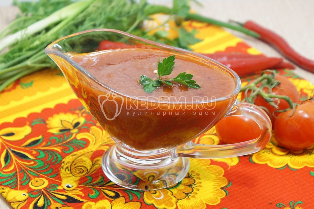Постный соус из томатной пасты