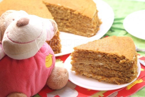 Торт «Медовая новинка». Пошаговый кулинарный рецепт с фотографиями приготовление торта с медом.