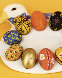 Пасхальные яйца, крашенные яйца - русский пасхальный стол, пасхальные традиции России