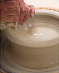Производство посуды из глины