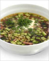 Холодные супы в русской кухне