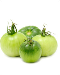 Зеленые помидоры с чесноком