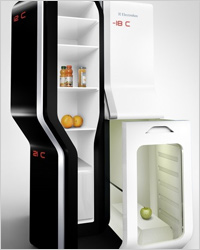 холодильник со специальной камерой для телепортации продуктов
