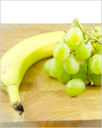 виноград и банан