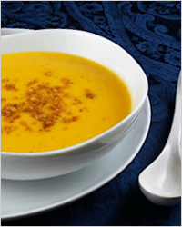 Суп-пюре из дыни и груш