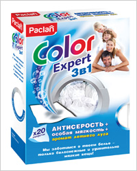 Салфетки для смешанной стирки Paclan Color Expert 3 в 1