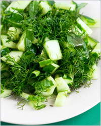 зелёный салат