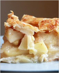 Пирог с яблоками и сыром