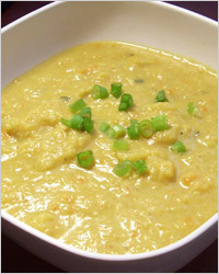 Сырный суп-пюре из цветной капусты