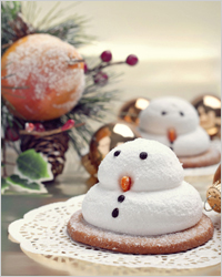 Печенье-снеговик - Съедобное украшение на новый год