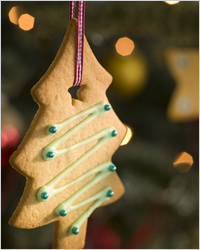 печенье елочка - Новогоднее украшение 