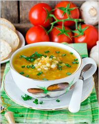 Чечевичный суп с грибами - Что приготовить на день
