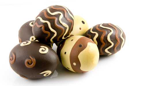 Шоколадные яйца к Пасхе