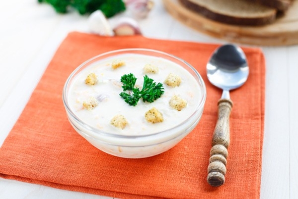 Суп с грибами шампиньонами и плавленным сыром