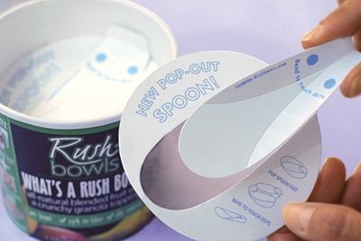 Крышка-ложка для стаканчиков с йогуртом