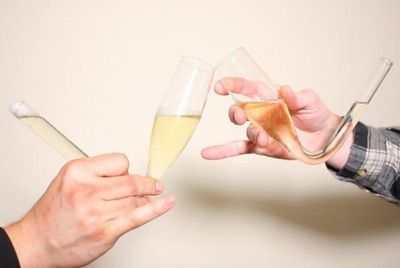 Оригинальные бокалы для шампанского 