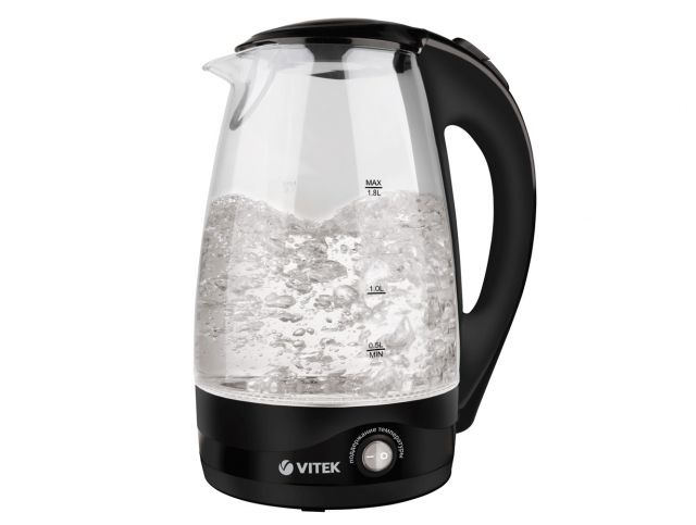 Чайник VT-7034 TR VITEK с корпусом из экологичного стекла