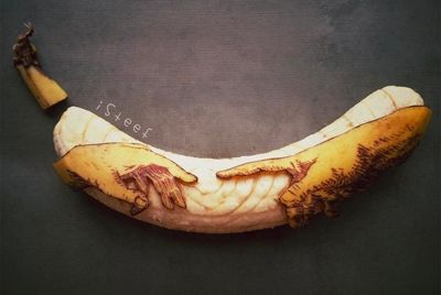 Банановый арт от голландского художника